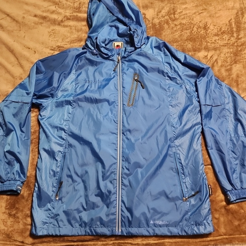 Hyundai Uhlsport jacket Size 3XL Removable Hood Blue